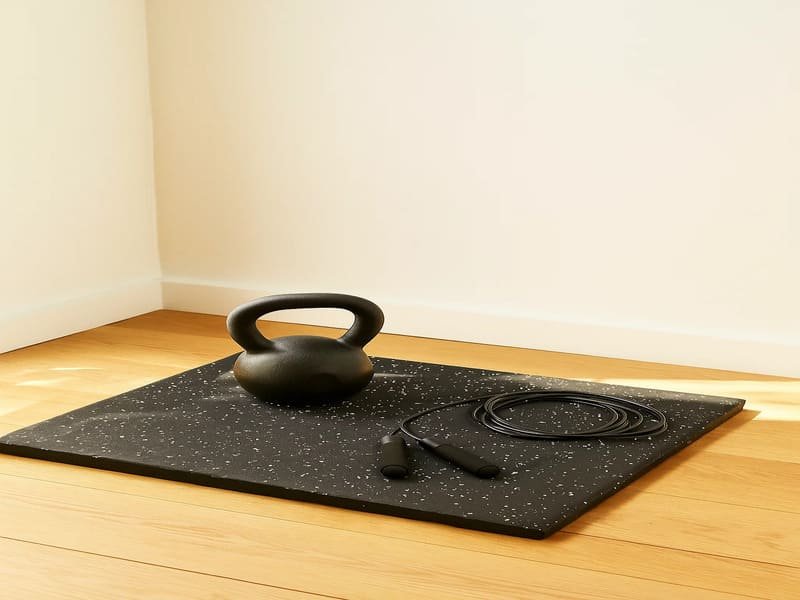 checking rubber mat backing for glue